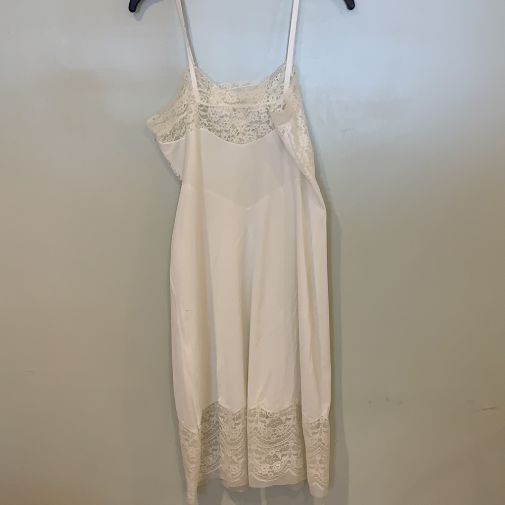 Vintage White Lace Top & Bottom Slip Dress - Picture 5 of 7
